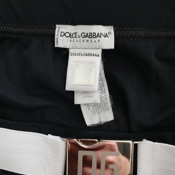 Black and White Swim Briefs with DG Logo - Picture 5 of 10